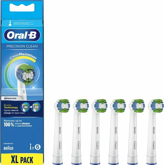 Aanbiedingen ???? Oral B Oral-B Precision Clean Opzetborstel Met CleanMaximiser-technologie, Verpakking Van 6 Stuks ???? 1 Aanbiedingen ???? Oral B Oral-B Precision Clean Opzetborstel Met CleanMaximiser-technologie, Verpakking Van 6 Stuks ????