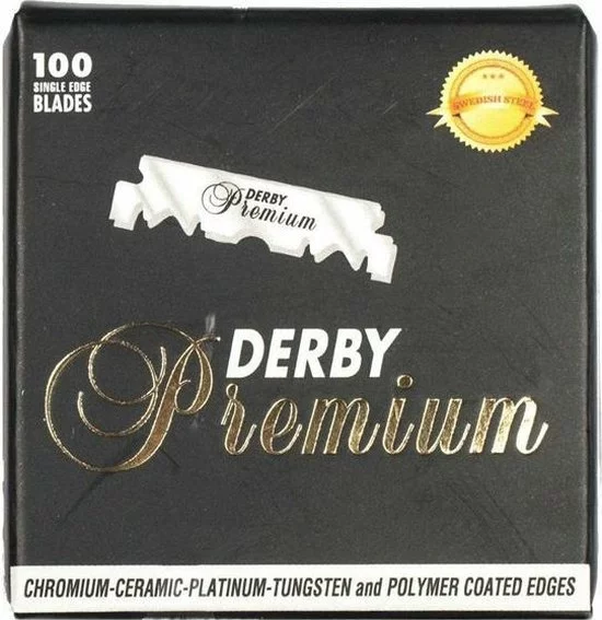 Goedkoopste ???? Derby Premium Single Edge Blades - 100 Pcs - Losse Scheermesjes 100 Stuks ???? 1 Goedkoopste ???? Derby Premium Single Edge Blades - 100 Pcs - Losse Scheermesjes 100 Stuks ????