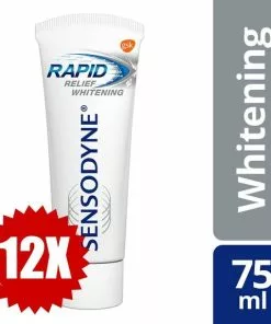Groothandel ???? Sensodyne Rapid Relief Whitening Tandpasta 75ml - 12 Pack Voordeel ????