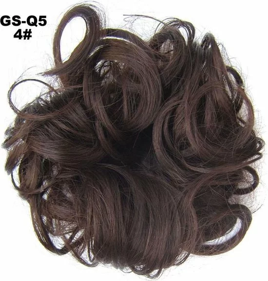 Flash-uitverkoop ???? Haar Wrap, Brazilian Hairextensions Knotje Bruin 4# ???? 1 Flash-uitverkoop ???? Haar Wrap, Brazilian Hairextensions Knotje Bruin 4# ????