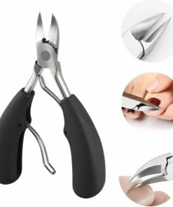 Aanbiedingen ❤️ IGOODS Nagelriem Knipper - Professionele Teennagelknipper Cutter Tang - RVS - Zwart - Dikke Nagels Tool Gesneden Nagel - Teen Trimmer ????