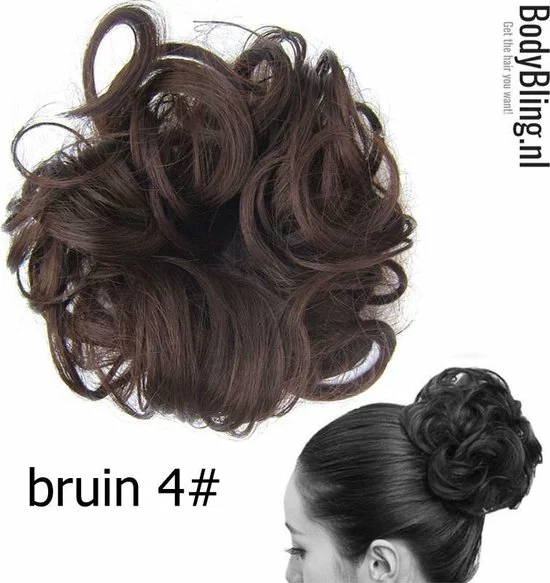 Flash-uitverkoop ???? Haar Wrap, Brazilian Hairextensions Knotje Bruin 4# ???? 2 Flash-uitverkoop ???? Haar Wrap, Brazilian Hairextensions Knotje Bruin 4# ???? - Afbeelding 2