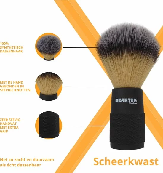 Aanbiedingen ???? Beanter - Scheerkwast - 100% Synthetisch Haar - Geschikt Voor Veganisten - Veganistisch - Milieuvriendelijk - Duurzaam - Gevoelige Huid (ook Acné) - Het Cadeau Voor Mannen - Kado Tip ???? 4 Aanbiedingen ???? Beanter - Scheerkwast - 100% Synthetisch Haar - Geschikt Voor Veganisten - Veganistisch - Milieuvriendelijk - Duurzaam - Gevoelige Huid (ook Acné) - Het Cadeau Voor Mannen - Kado Tip ???? - Afbeelding 4
