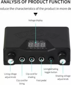 Nieuw ???? Professional Tattoo Machine PiProducts Tattoo Machine - Tattoo Pen - Catridges - Naalden - Zwart ⭐ -Jean Paul Gaultier Shop 550x585 5