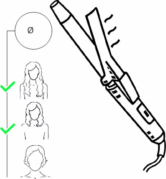 Flash-uitverkoop ✨ Krultang - Keramische Krultang - Kemei - Elektrisch - 3 Vat Klem - 3 In 1 Krultang ???? 4 Flash-uitverkoop ✨ Krultang - Keramische Krultang - Kemei - Elektrisch - 3 Vat Klem - 3 In 1 Krultang ???? - Afbeelding 4