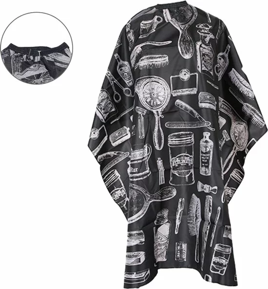 Gloednieuw ???? MESC Kappersmantel - Kappersschort - Kapmantel - Kapper - Kapperscape - Haar Knippen Thuis Of Salon - Volwassenen & Kinderen - 140 X 115cm - Zwart Wit Print ✔️ 1 Gloednieuw ???? MESC Kappersmantel - Kappersschort - Kapmantel - Kapper - Kapperscape - Haar Knippen Thuis Of Salon - Volwassenen & Kinderen - 140 X 115cm - Zwart Wit Print ✔️