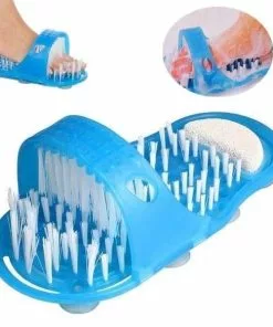 Goedkoop ???? LOUZIR Voeten Scrubber - Voetmassage - Massage Slipper - Voetscrub - Douche Scrub - Voet Schoonmaken - Borstel - Badkamer - Feet Wash Shower ????