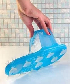 Goedkoop ???? LOUZIR Voeten Scrubber - Voetmassage - Massage Slipper - Voetscrub - Douche Scrub - Voet Schoonmaken - Borstel - Badkamer - Feet Wash Shower ???? -Jean Paul Gaultier Shop 550x604 1