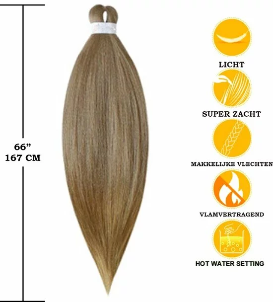 Hete verkoop ???? Perfect Hair Purfect Hair – 4xProfessionele Pre-Stretched Braiding Hair – 167cm – 27 Blond/Bruin Nep Haar Extensions – Stijl Haar Om Te Vlechten ⭐ 1 Hete verkoop ???? Perfect Hair Purfect Hair – 4xProfessionele Pre-Stretched Braiding Hair – 167cm – 27 Blond/Bruin Nep Haar Extensions – Stijl Haar Om Te Vlechten ⭐