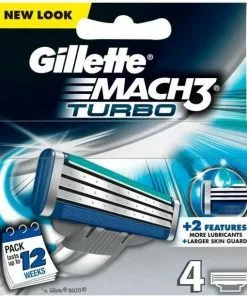 Beste Pirce ???? Gillette Mach 3 Turbo Scheermesjes - 4 Stuks ???? -Jean Paul Gaultier Shop 550x611 2