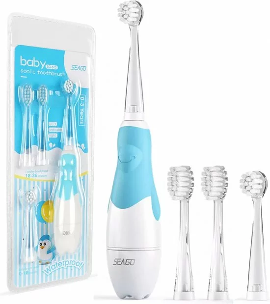 Goedkoop ???? Loby Baby Tandenborstel - Elektrische Tandenborstel Kinderen - 0 T/m 4 Jaar - Sonische Tandenborstel Met Timer ⌛ 9 Goedkoop ???? Loby Baby Tandenborstel - Elektrische Tandenborstel Kinderen - 0 T/m 4 Jaar - Sonische Tandenborstel Met Timer ⌛ - Afbeelding 9