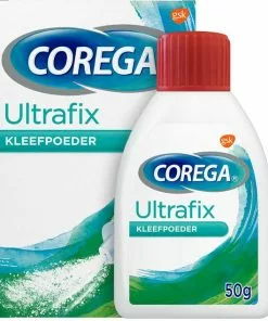 Beste Verkoop ???? 4x Corega Ultrafix Kleefpoeder Kunstbitverzorging 50 Gr ????