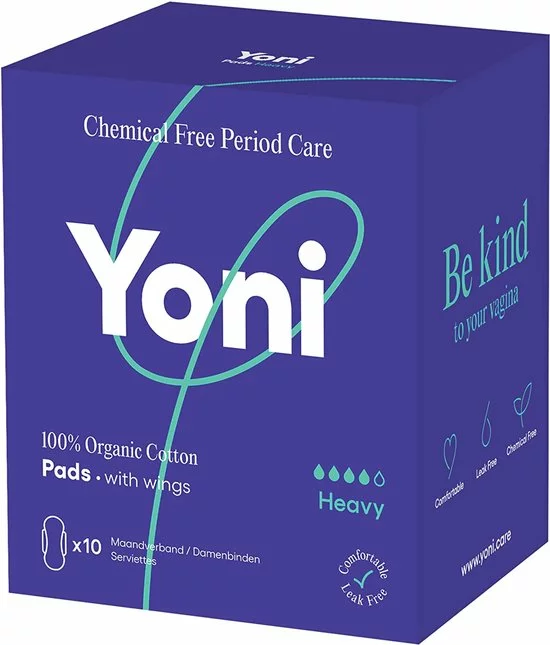 Aanbiedingen ???? Yoni 100% Biologisch Katoenen Maandverband - Heavy - Met Vleugels - 10 Stuks ⭐ 2 Aanbiedingen ???? Yoni 100% Biologisch Katoenen Maandverband - Heavy - Met Vleugels - 10 Stuks ⭐ - Afbeelding 2