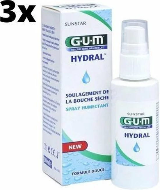 Uitgang ???? GUM Hydral Droge Mond Spray - 3 X 50 Ml - Voordeelverpakking ???? 1 Uitgang ???? GUM Hydral Droge Mond Spray - 3 X 50 Ml - Voordeelverpakking ????