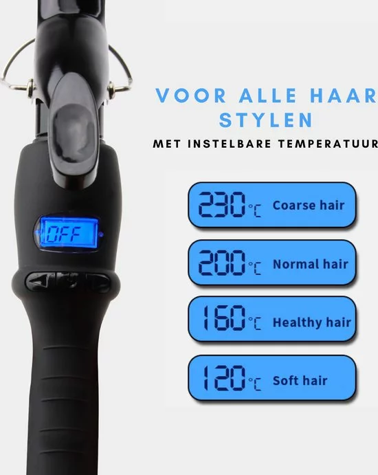 Beste recensies van ???? Niceey Keramische Krultang - 25mm - Haarkruller - Curling Iron - 120-210°C - Zwart ???? 3 Beste recensies van ???? Niceey Keramische Krultang - 25mm - Haarkruller - Curling Iron - 120-210°C - Zwart ???? - Afbeelding 3