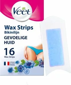 Groothandel ???? Veet Ontharingsstrips ???? Bikinilijn & Oksels Gevoelige Huid - 16 Stuks ????