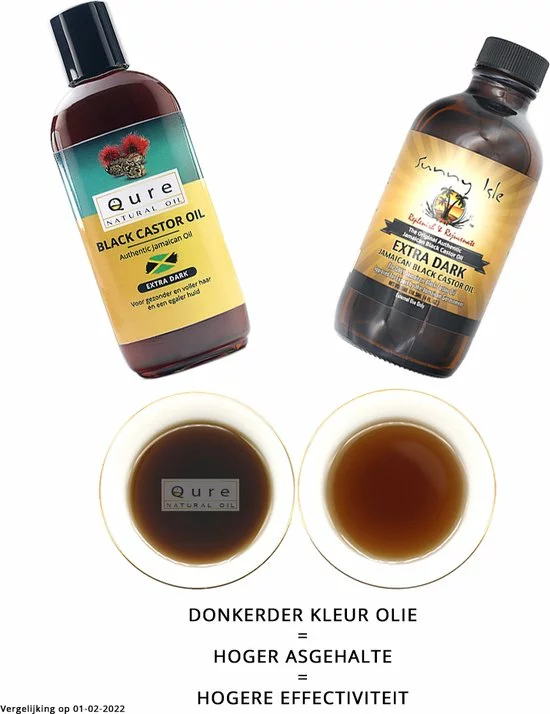 Top 10 ❤️ Qure Natural Oil Jamaican Black Castor Oil 100ml | Extra Dark | Voor Haar, Huid, Wenkbrauw En Wimpers | Met Gratis Borstel | 100% Puur & Natuurlijk | Wonderolie | Plantaardige Castorolie, Ricinusolie ???? 3 Top 10 ❤️ Qure Natural Oil Jamaican Black Castor Oil 100ml | Extra Dark | Voor Haar, Huid, Wenkbrauw En Wimpers | Met Gratis Borstel | 100% Puur & Natuurlijk | Wonderolie | Plantaardige Castorolie, Ricinusolie ???? - Afbeelding 3