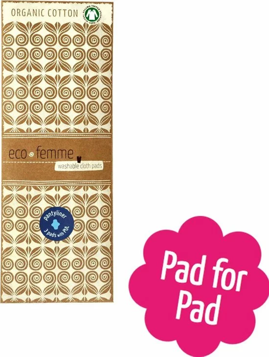 Kopen ???? Eco Femme Wasbare Inlegkruisjes 3 Stuks (met Pul) - 100% Biologisch Katoen - Wit ❤️ 5 Kopen ???? Eco Femme Wasbare Inlegkruisjes 3 Stuks (met Pul) - 100% Biologisch Katoen - Wit ❤️ - Afbeelding 5