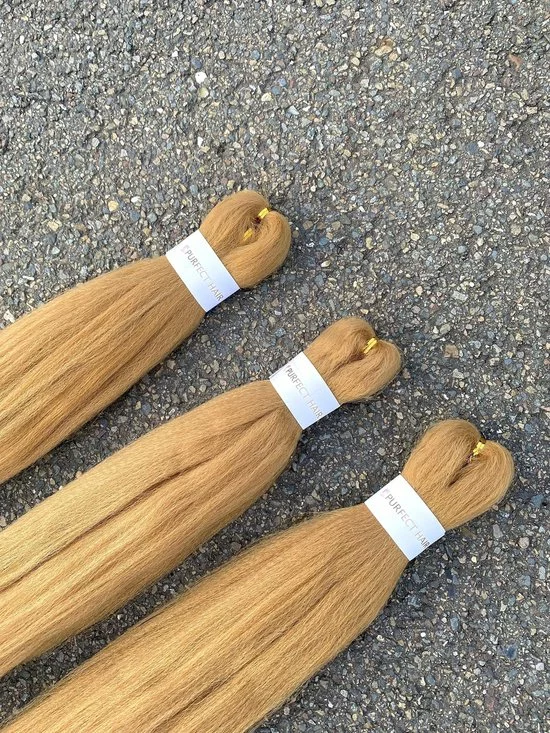 Hete verkoop ???? Perfect Hair Purfect Hair – 4xProfessionele Pre-Stretched Braiding Hair – 167cm – 27 Blond/Bruin Nep Haar Extensions – Stijl Haar Om Te Vlechten ⭐ 4 Hete verkoop ???? Perfect Hair Purfect Hair – 4xProfessionele Pre-Stretched Braiding Hair – 167cm – 27 Blond/Bruin Nep Haar Extensions – Stijl Haar Om Te Vlechten ⭐ - Afbeelding 4