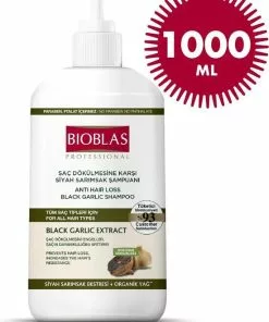 Goedkoopste ???? Bioblas Zwarte Knoflook Shampoo 1000ml, Geurloos, Anti-Haaruitval Voor Dames En Heren ⌛