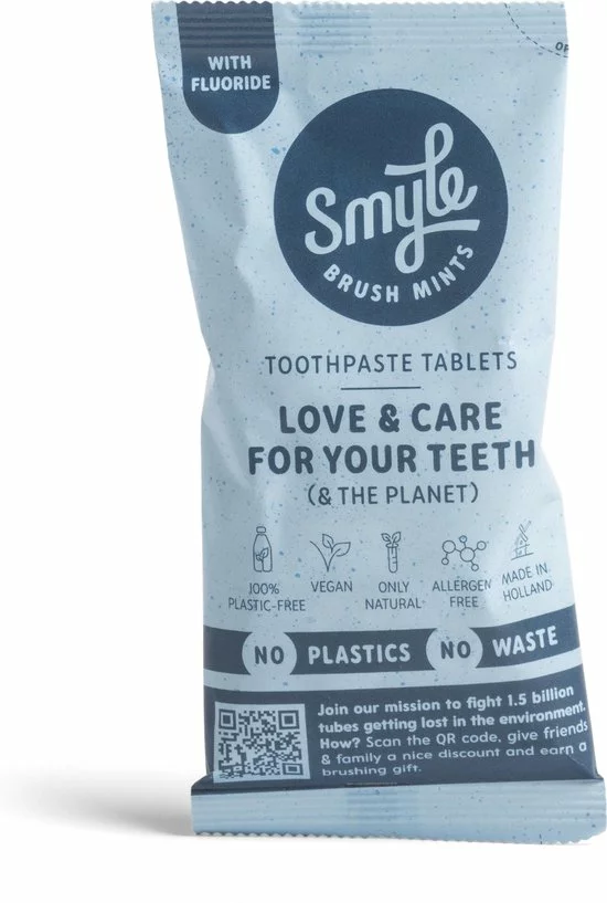 Uitgang ???? Smyle - Tandpasta Tabletten - Poets Plasticvrij - 2 Mnd Voorraad - 100% Natuurlijk ???? 1 Uitgang ???? Smyle - Tandpasta Tabletten - Poets Plasticvrij - 2 Mnd Voorraad - 100% Natuurlijk ????